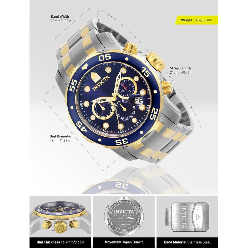 INVICTA PRO DIVER SCUBA 0077 AZUL - 3
