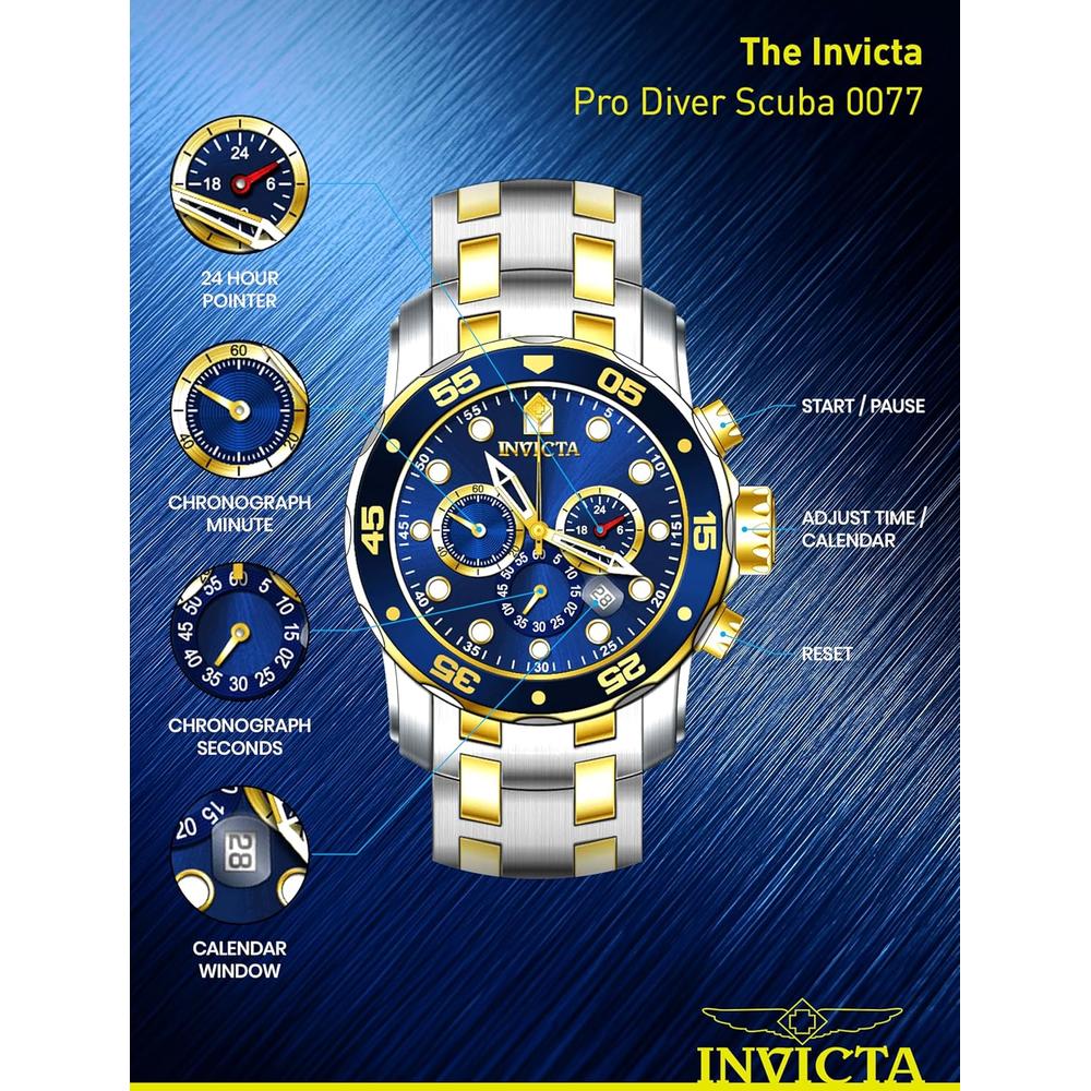 INVICTA PRO DIVER SCUBA 0077 AZUL - 5