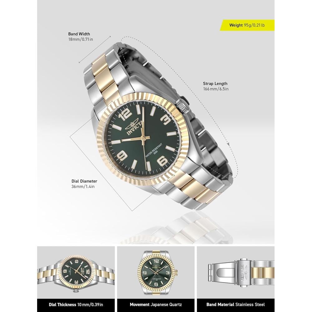 RELOJ INVICTA CUARZO TRES MANECILLAS MUJER - 3