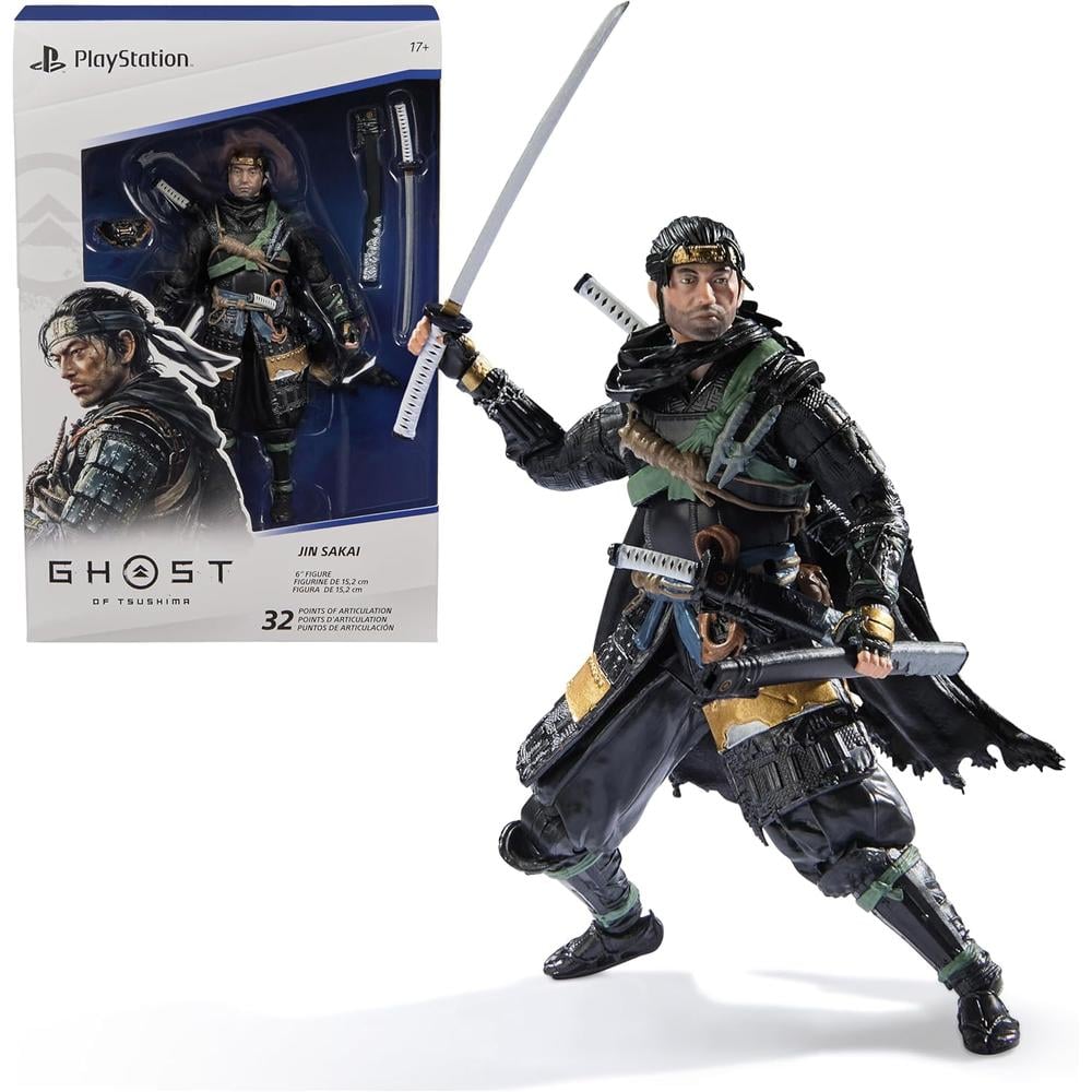 FIGURA DE ACCIÓN JIN SAKAI GHOST OF TSUSHIMA PLAYSTATION - 1