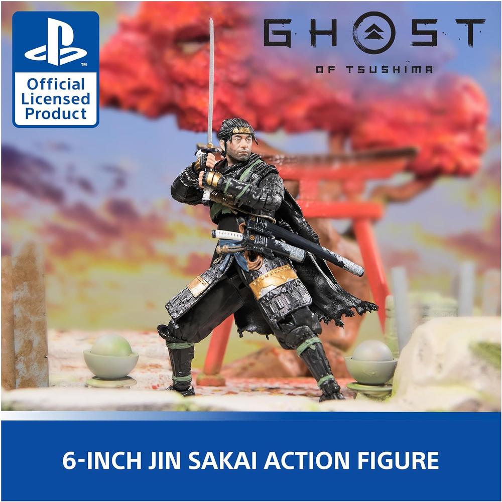 FIGURA DE ACCIÓN JIN SAKAI GHOST OF TSUSHIMA PLAYSTATION - 2