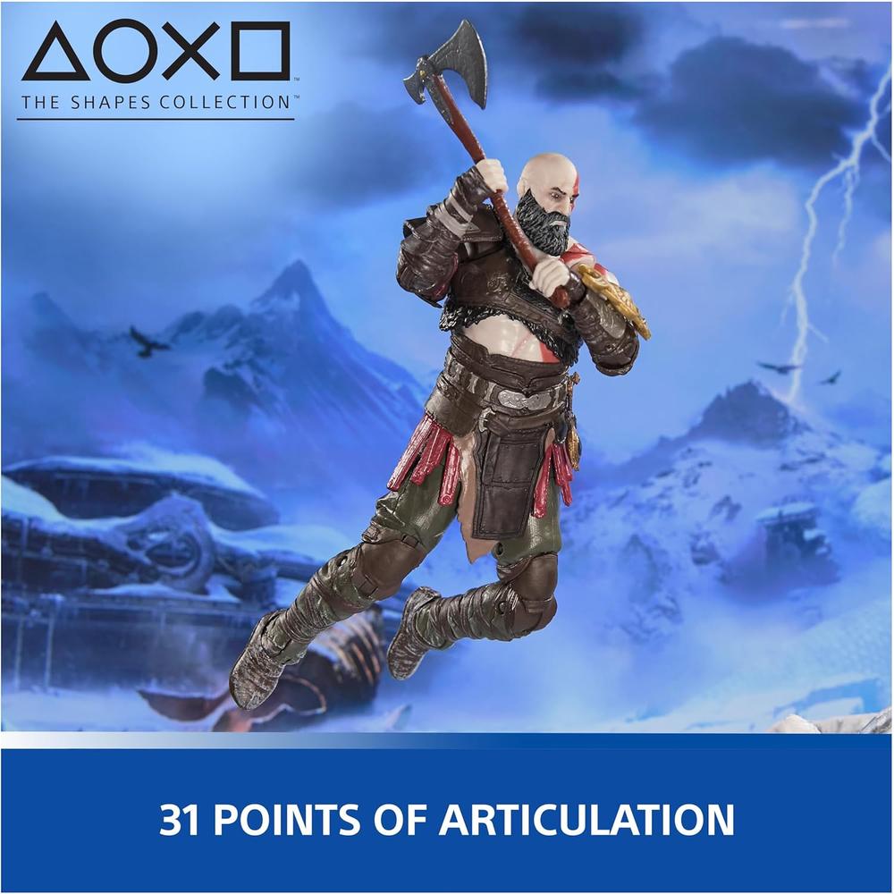 FIGURA DE ACCIÓN KRATOS GOD OF WAR RAGNAROK PLAYSTATION - 3