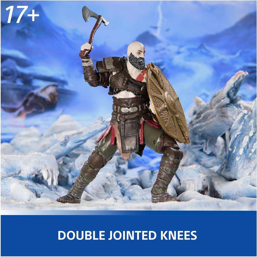 FIGURA DE ACCIÓN KRATOS GOD OF WAR RAGNAROK PLAYSTATION - 4