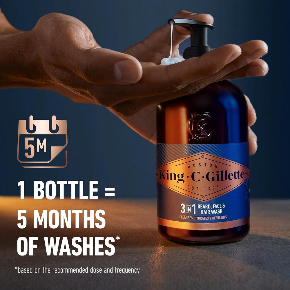 GEL DE DUCHA PARA BARBA KING C. GILLETTE 325ML - 5
