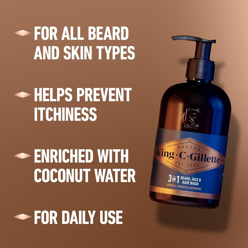 GEL DE DUCHA PARA BARBA KING C. GILLETTE 325ML - 6