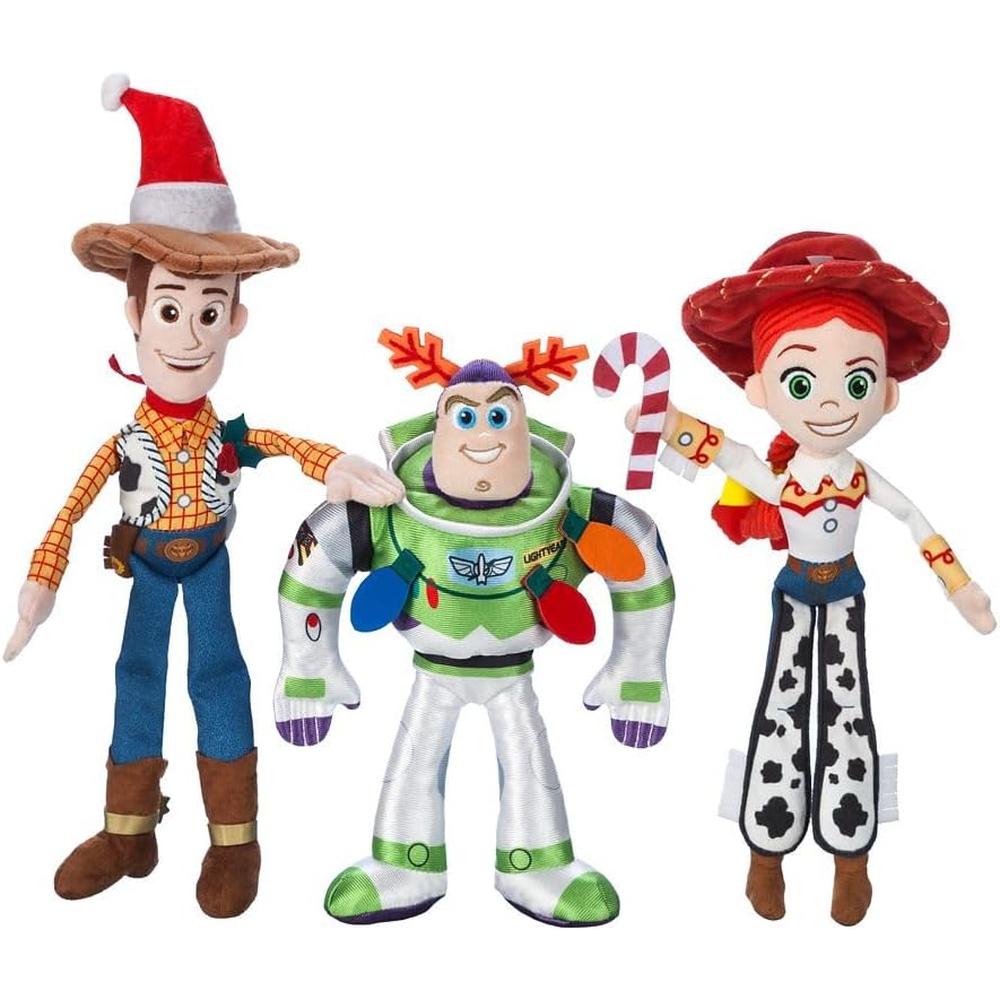 SET PELUCHES NAVIDEÑOS WOODY BUZZ Y JESSIE TOY STORY DISNEY STORE - 1