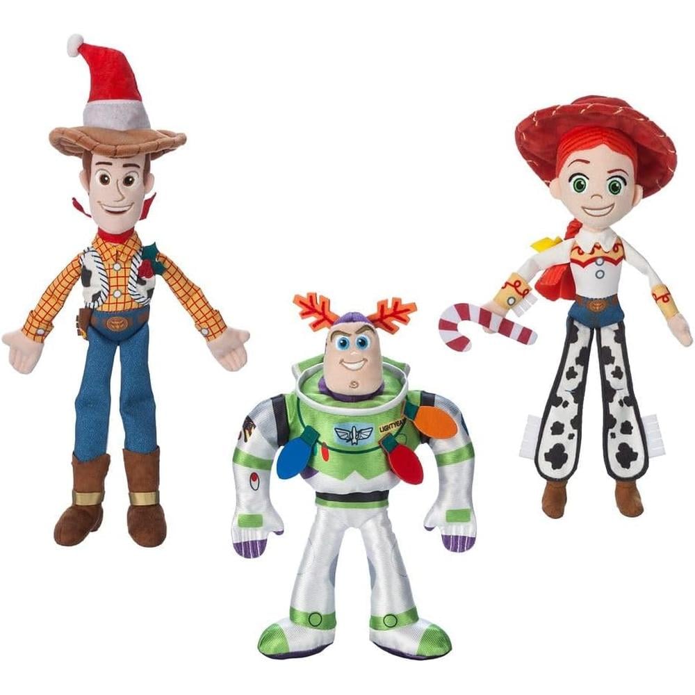 SET PELUCHES NAVIDEÑOS WOODY BUZZ Y JESSIE TOY STORY DISNEY STORE - 3