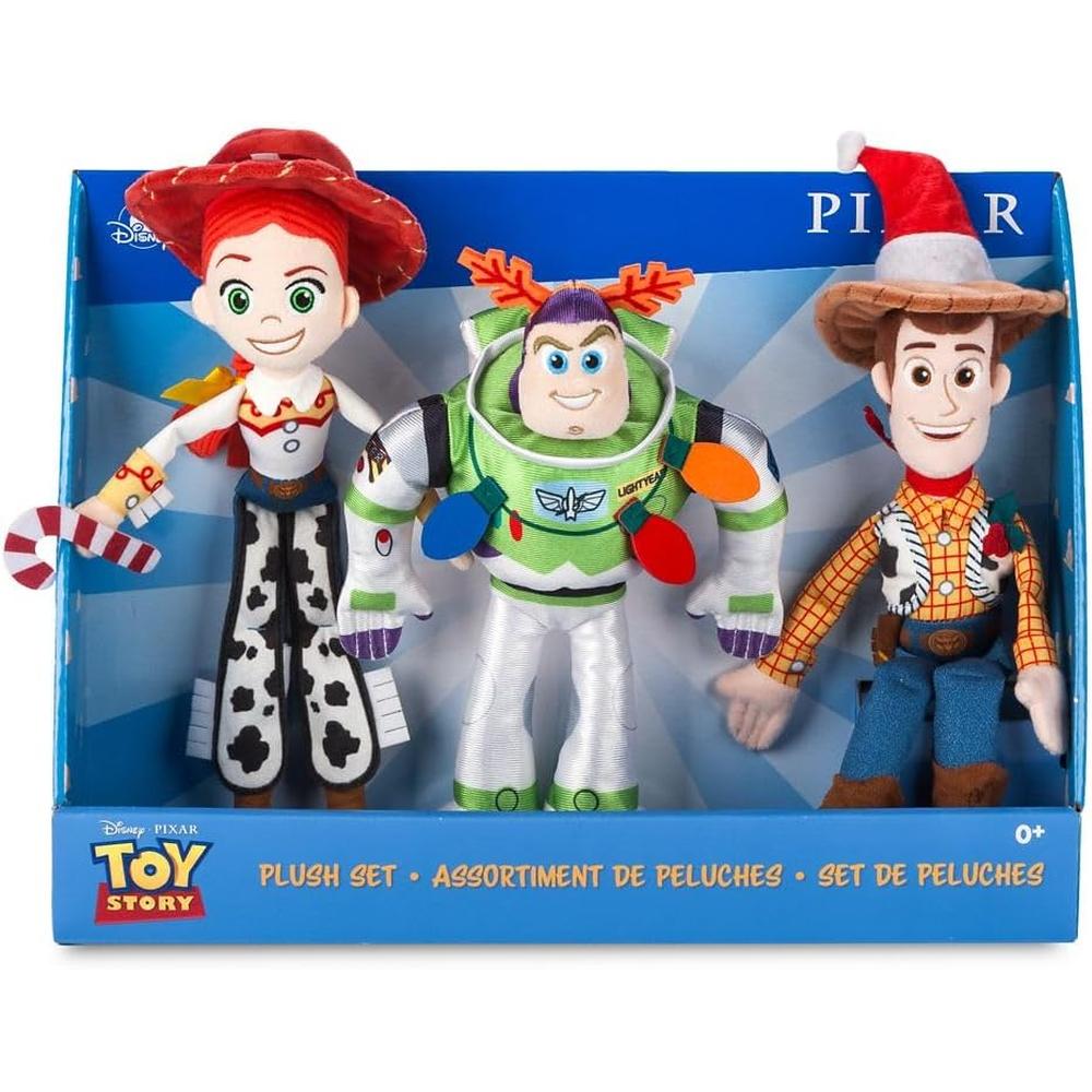 SET PELUCHES NAVIDEÑOS WOODY BUZZ Y JESSIE TOY STORY DISNEY STORE - 5