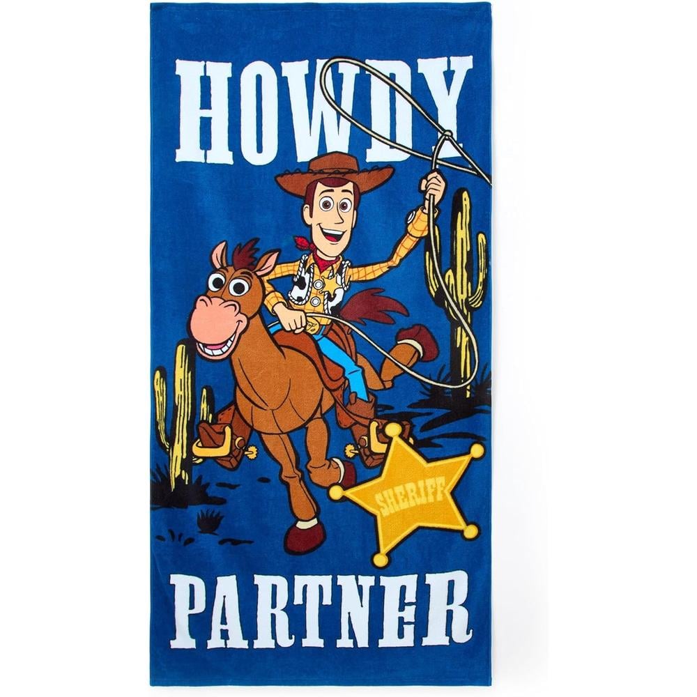 TOALLA DE PLAYA WOODY Y BULLSEYE TOY STORY DISNEY STORE - 1