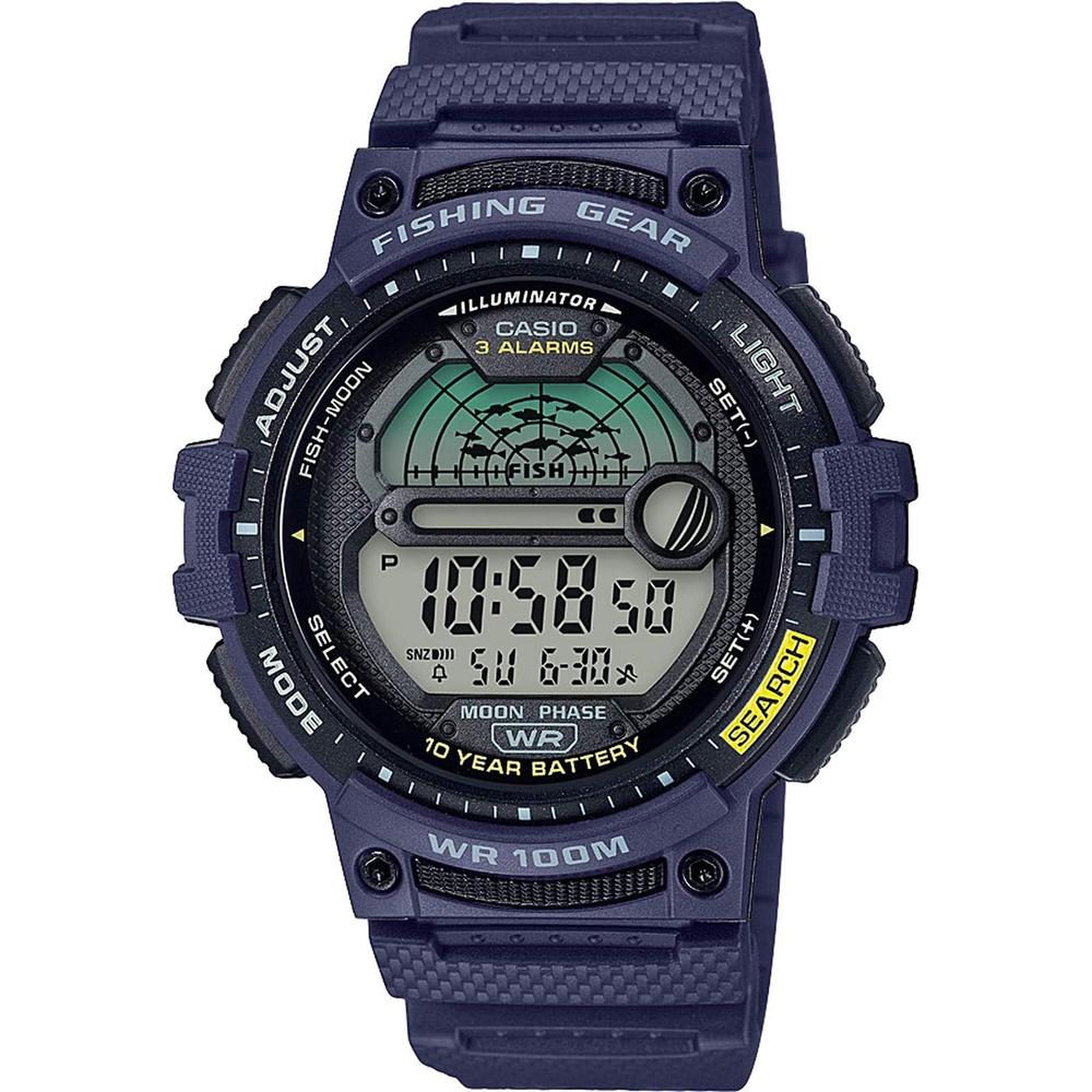 RELOJ CASIO DIGITAL FISHING TIMER HOMBRE | AZUL - 1