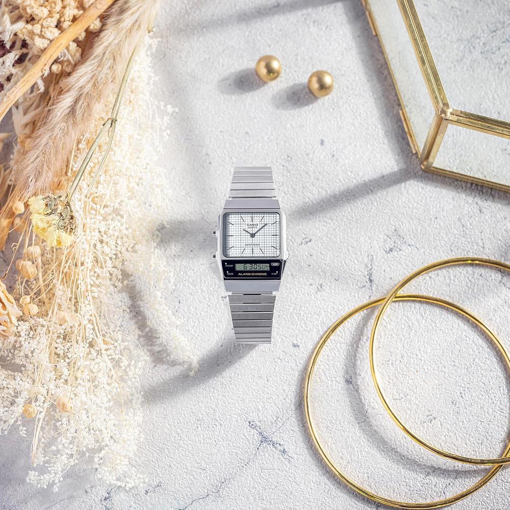 RELOJ CASIO ANALÓGICO-DIGITAL HOMBRE | PLATEADO - 4