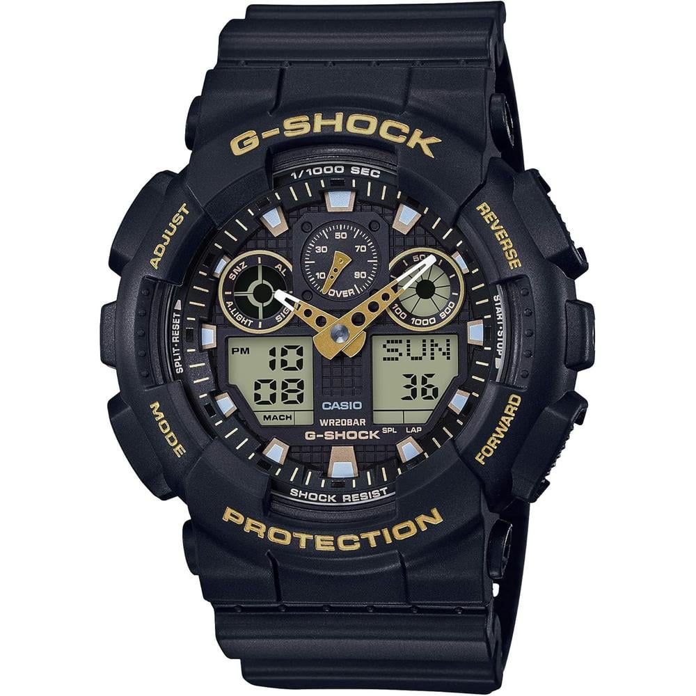RELOJ CASIO G-SHOCK ANALÓGICO-DIGITAL JAPANESE QUARTZ HOMBRE | NEGRO/DORADO - 1