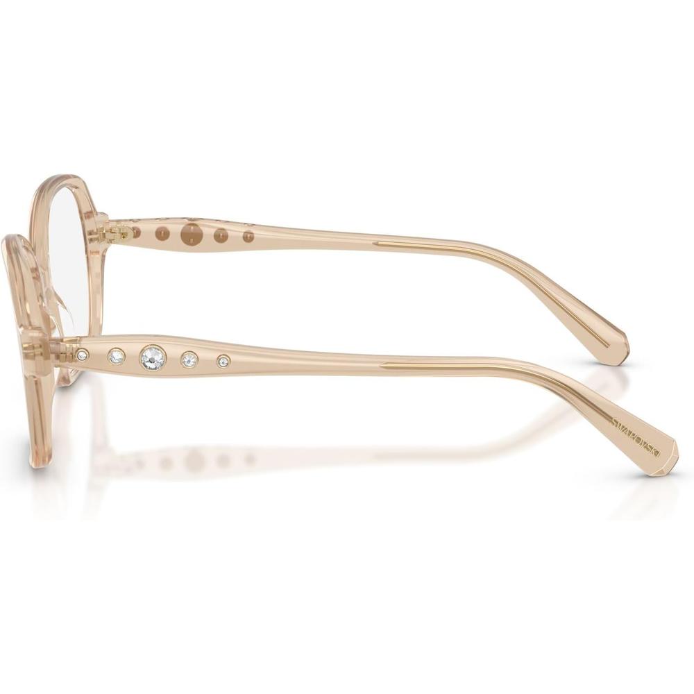 SWAROVSKI MONTURA CUADRADO SK2063 56 MM MUJER | MILKY BEIGE/DEMO LENS - 3