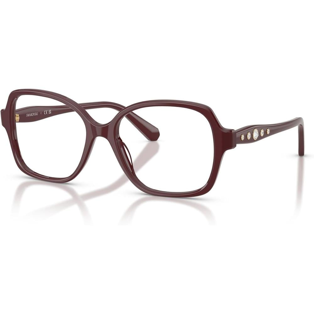 SWAROVSKI MONTURA CUADRADO SK2063 56 MM MUJER | BURGUNDY/DEMO LENS - 2