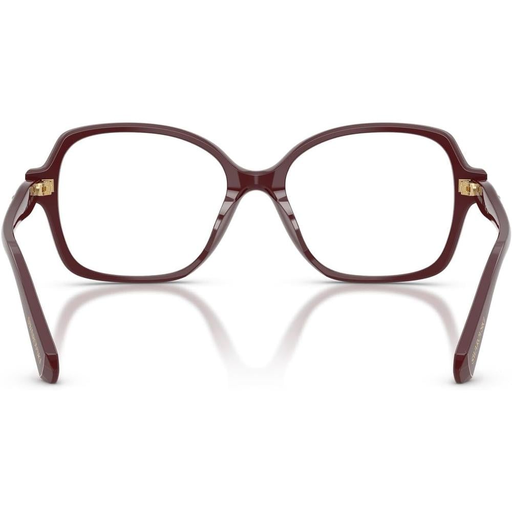 SWAROVSKI MONTURA CUADRADO SK2063 56 MM MUJER | BURGUNDY/DEMO LENS - 4