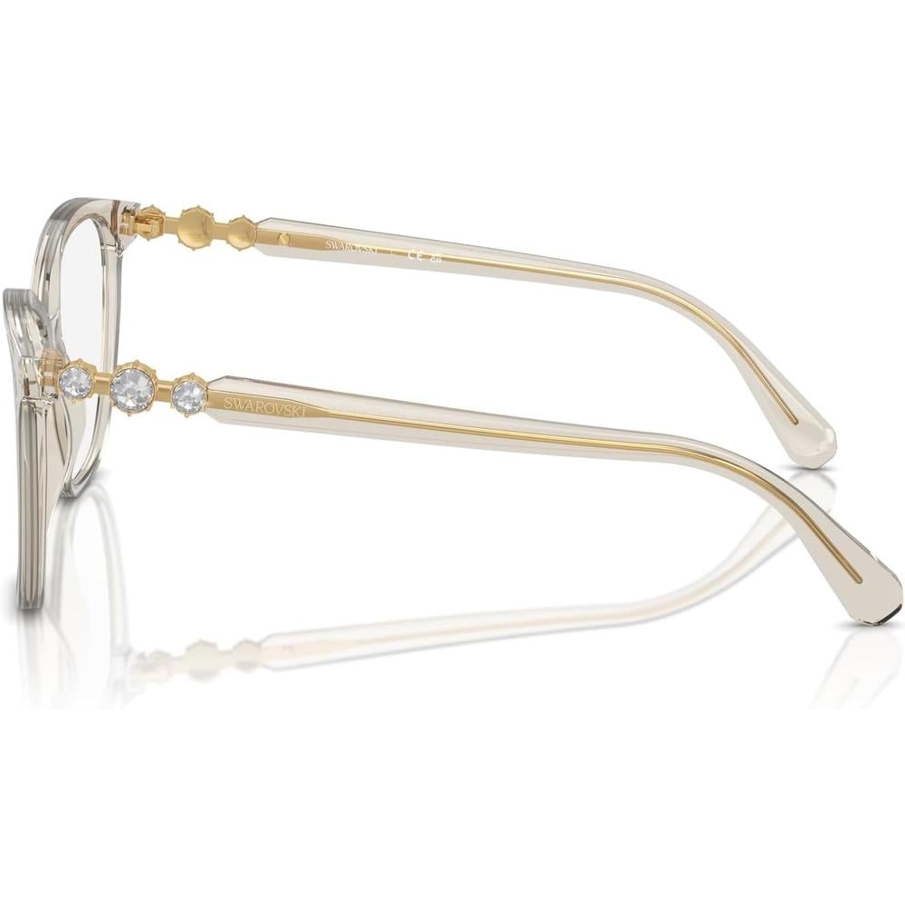 SWAROVSKI MONTURA CUADRADO SK2020 52 MM MUJER | TRANSPARENT BEIGE/DEMO LENS - 3
