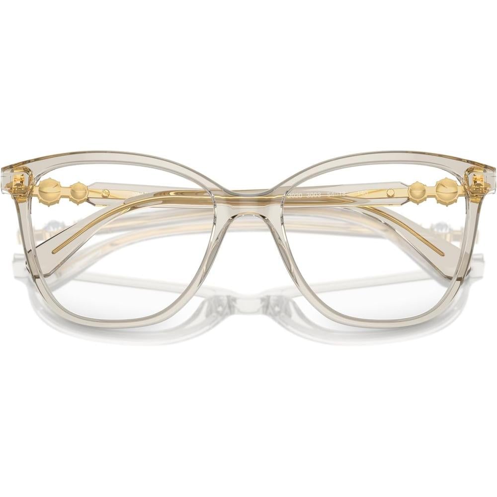 SWAROVSKI MONTURA CUADRADO SK2020 52 MM MUJER | TRANSPARENT BEIGE/DEMO LENS - 5