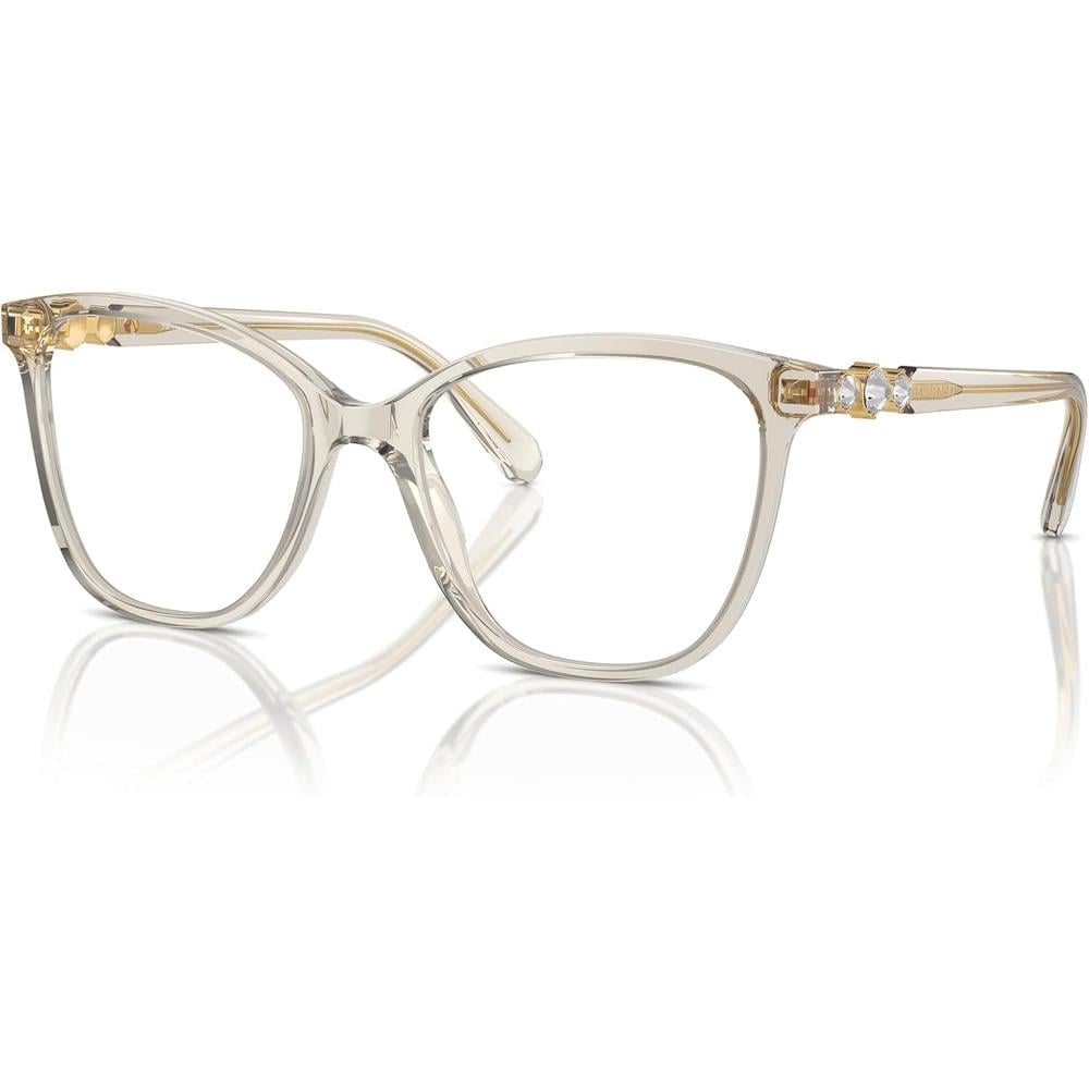 SWAROVSKI MONTURA CUADRADO SK2020 54 MM MUJER | TRANSPARENT BEIGE/DEMO LENS - 2