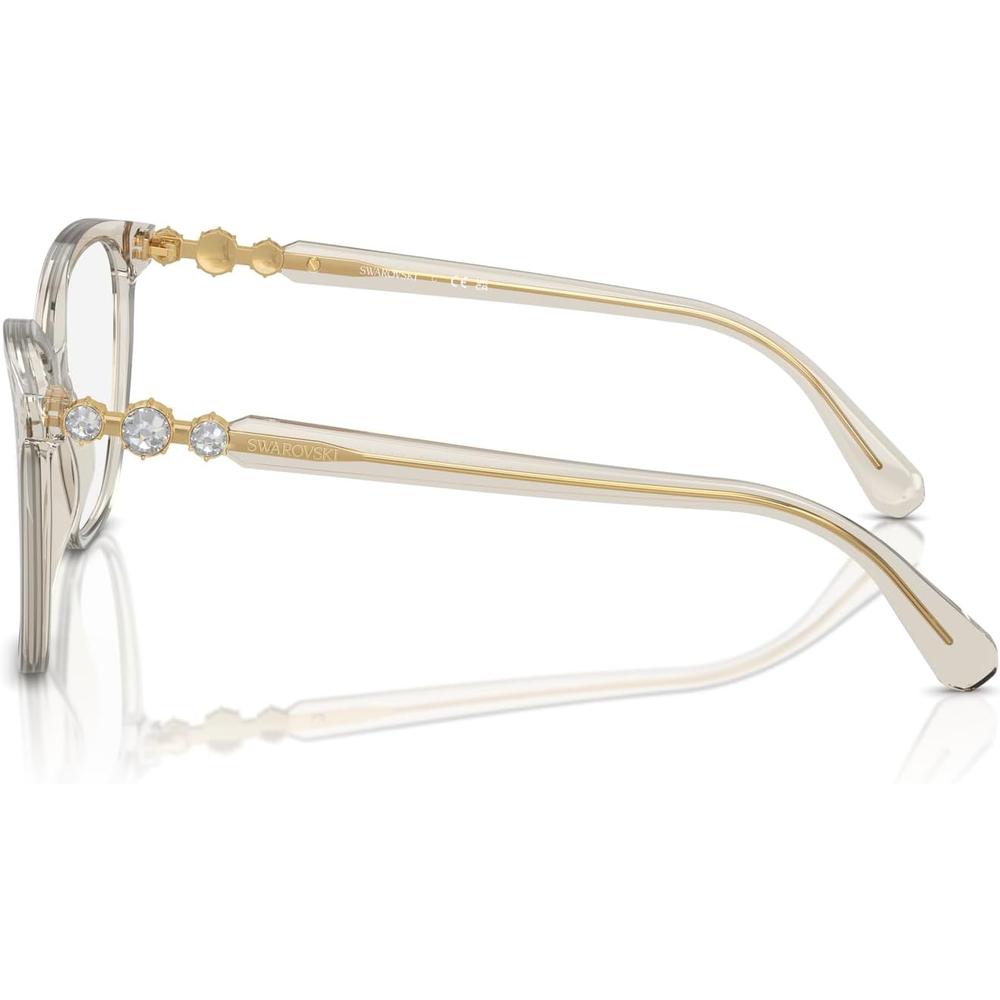 SWAROVSKI MONTURA CUADRADO SK2020 54 MM MUJER | TRANSPARENT BEIGE/DEMO LENS - 3