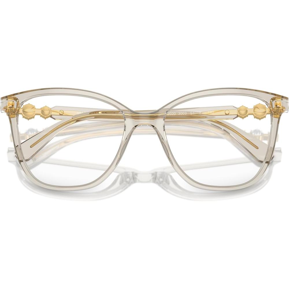 SWAROVSKI MONTURA CUADRADO SK2020 54 MM MUJER | TRANSPARENT BEIGE/DEMO LENS - 5
