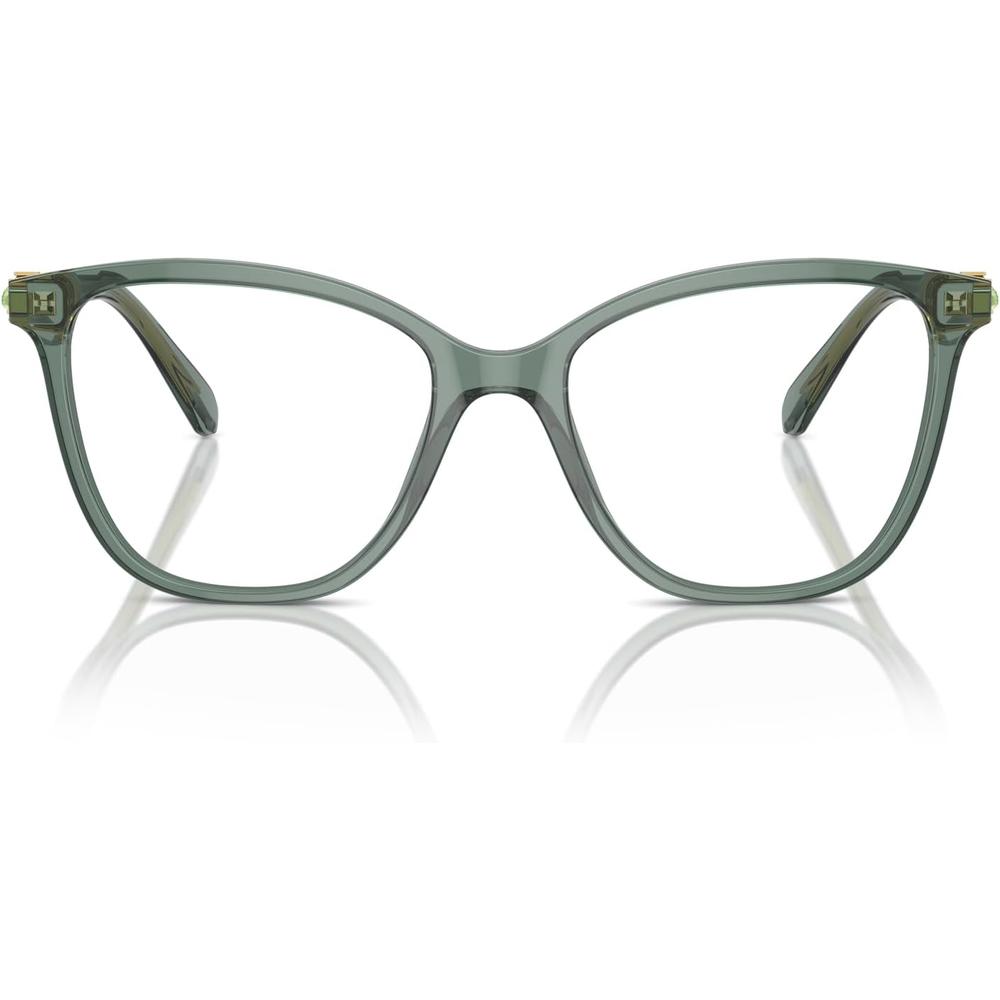 SWAROVSKI MONTURA CUADRADO SK2020 52 MM MUJER | TRANSPARENT GREEN/DEMO LENS - 1