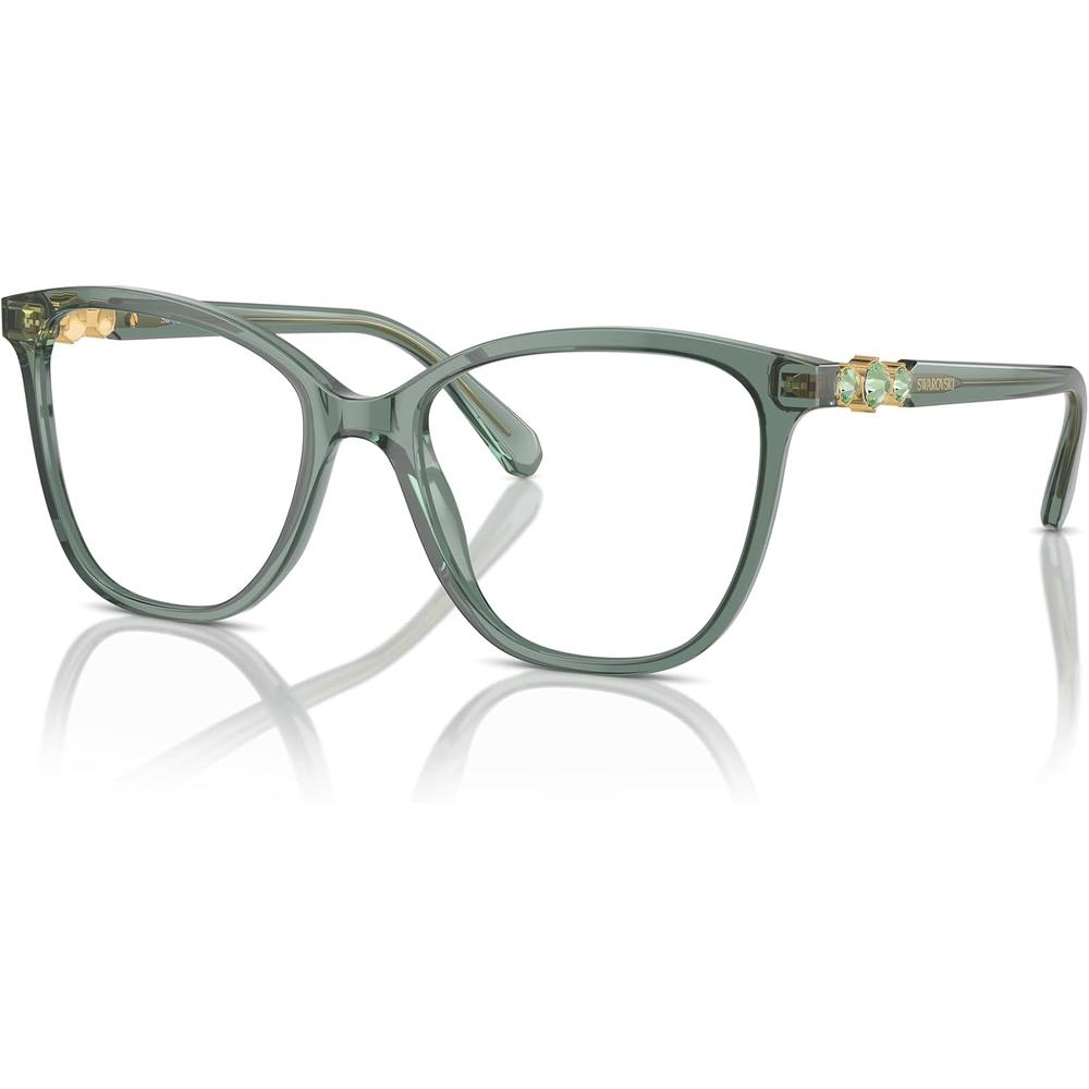 SWAROVSKI MONTURA CUADRADO SK2020 52 MM MUJER | TRANSPARENT GREEN/DEMO LENS - 2