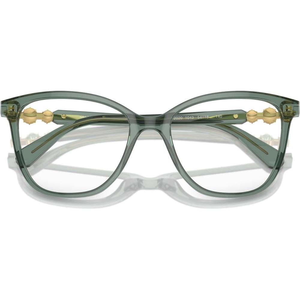 SWAROVSKI MONTURA CUADRADO SK2020 52 MM MUJER | TRANSPARENT GREEN/DEMO LENS - 5
