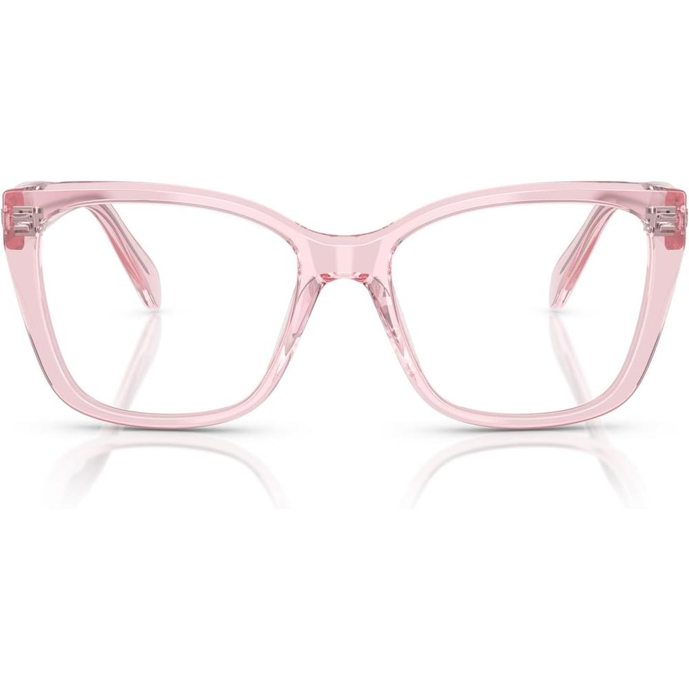 SWAROVSKI MONTURA CUADRADO SK2008 53 MM MUJER | TRANSPARENT PINK/DEMO LENS - 1