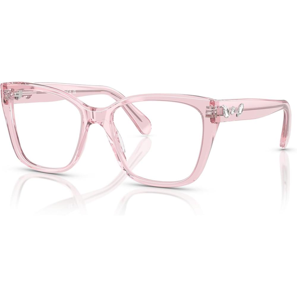 SWAROVSKI MONTURA CUADRADO SK2008 53 MM MUJER | TRANSPARENT PINK/DEMO LENS - 2