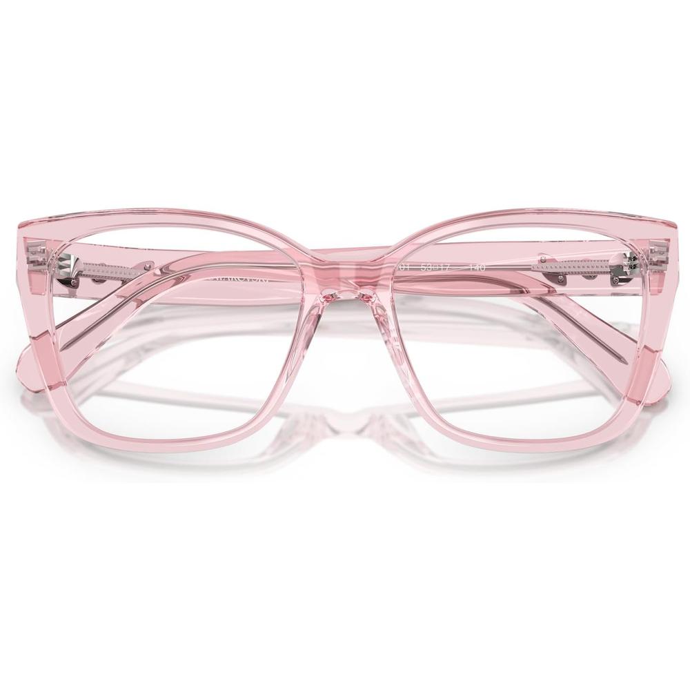 SWAROVSKI MONTURA CUADRADO SK2008 53 MM MUJER | TRANSPARENT PINK/DEMO LENS - 5