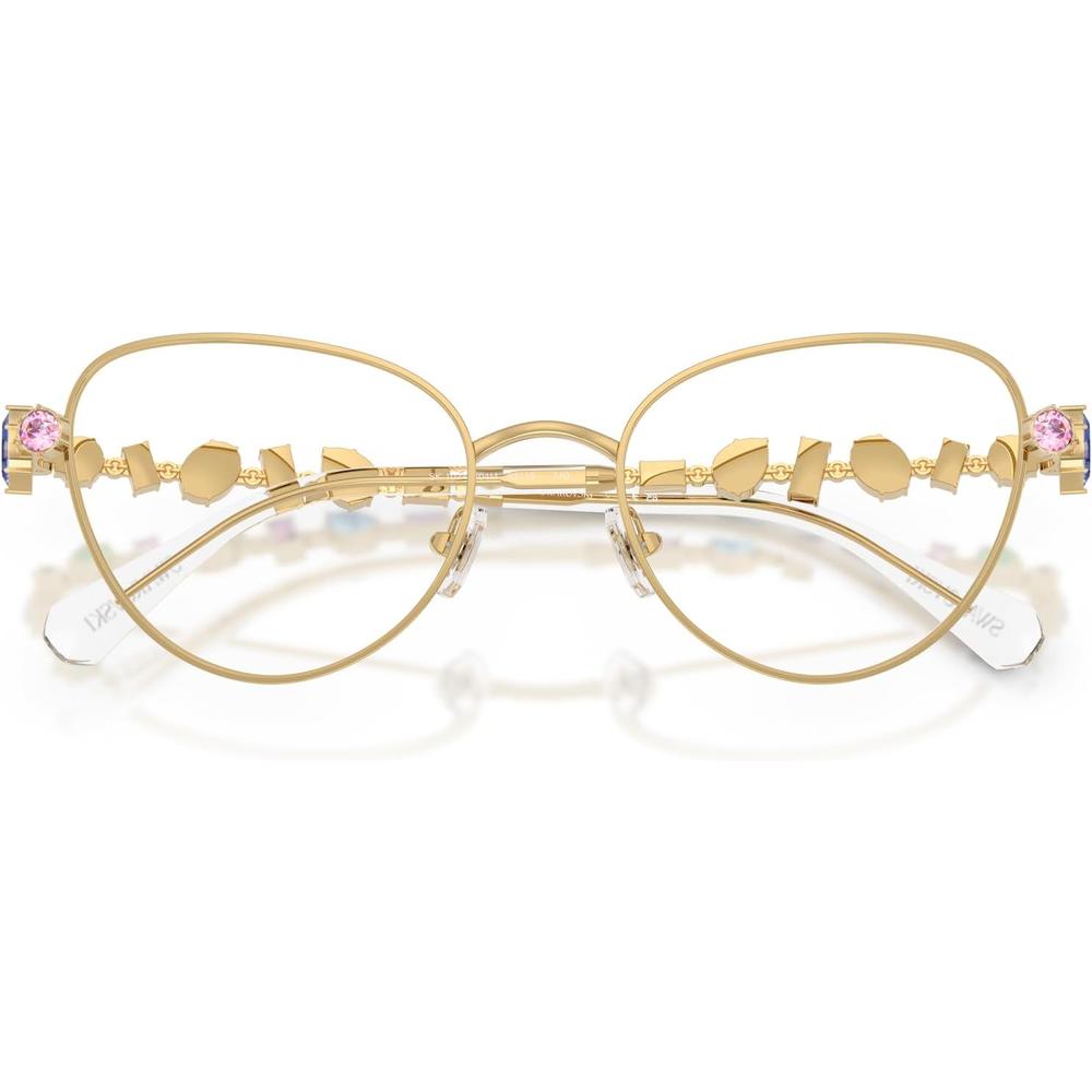 SWAROVSKI MONTURA SK1024 51 MM MUJER | GOLD/DEMO LENS - 5