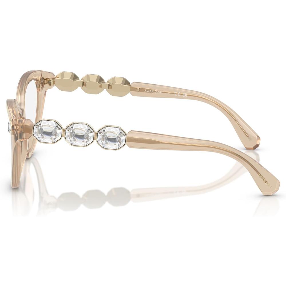 SWAROVSKI MONTURA SK2028 53 MM MUJER | MILKY BEIGE/DEMO LENS - 3