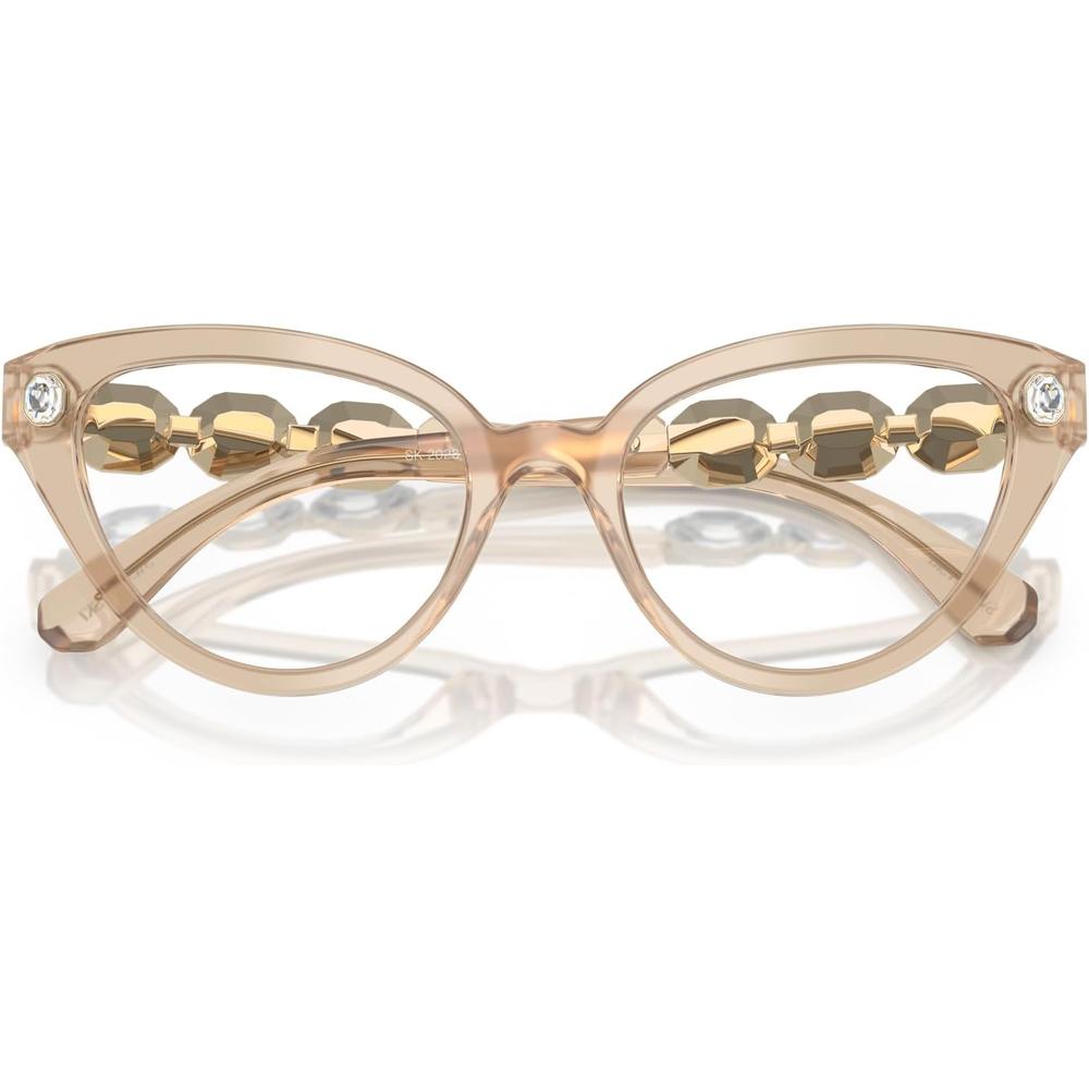SWAROVSKI MONTURA SK2028 53 MM MUJER | MILKY BEIGE/DEMO LENS - 5