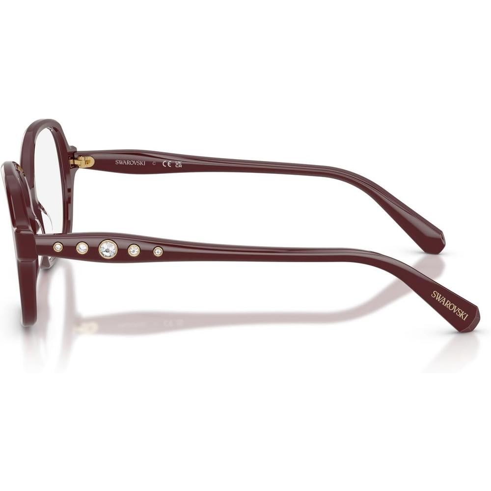 SWAROVSKI MONTURA CUADRADO SK2063 54 MM MUJER | BURGUNDY/DEMO LENS - 3