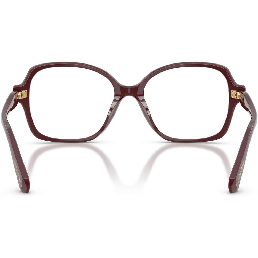 SWAROVSKI MONTURA CUADRADO SK2063 54 MM MUJER | BURGUNDY/DEMO LENS - 4