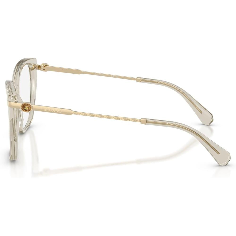 SWAROVSKI MONTURA SK2060 53 MM MUJER | TRANSPARENT BIEGE/DEMO LENS - 3