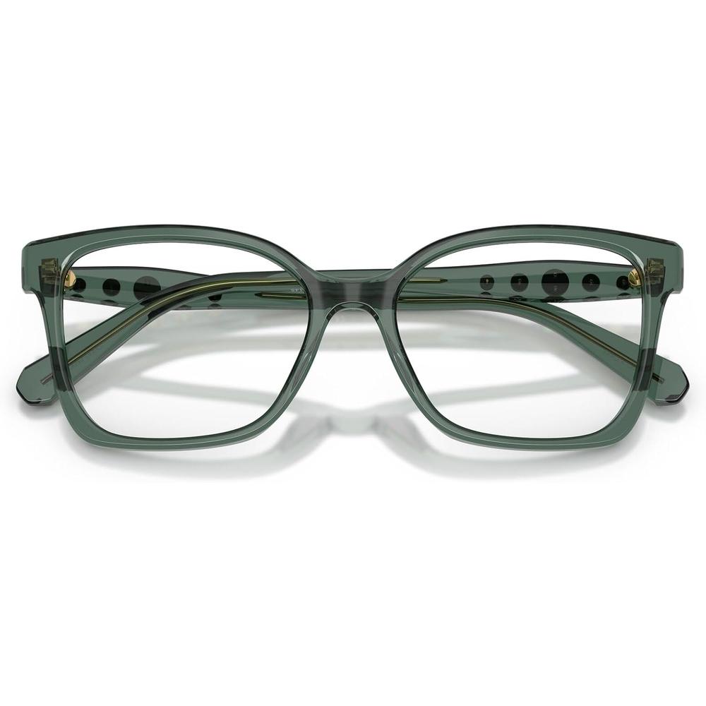 SWAROVSKI MONTURA CUADRADO SK2061 55 MM MUJER | TRANSPARENT GREEN/DEMO LENS - 5