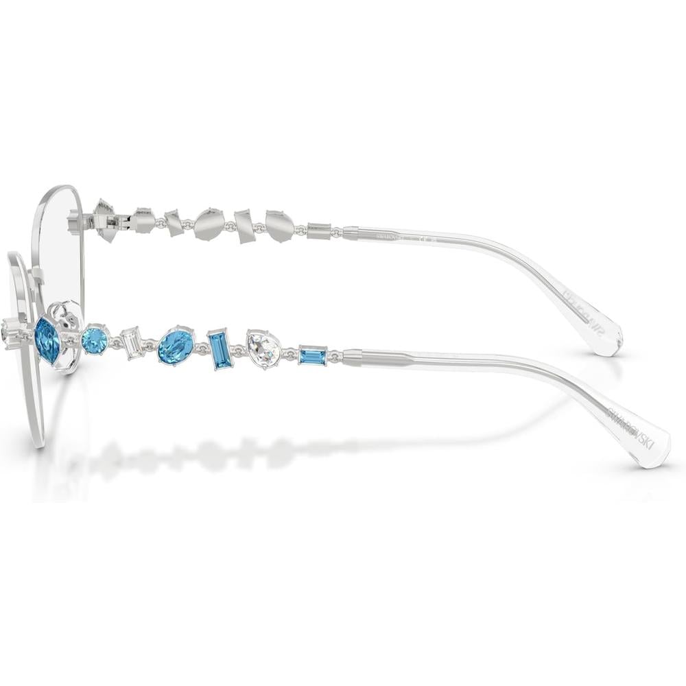 SWAROVSKI MONTURA SK1024 51 MM MUJER | SILVER/DEMO LENS - 3