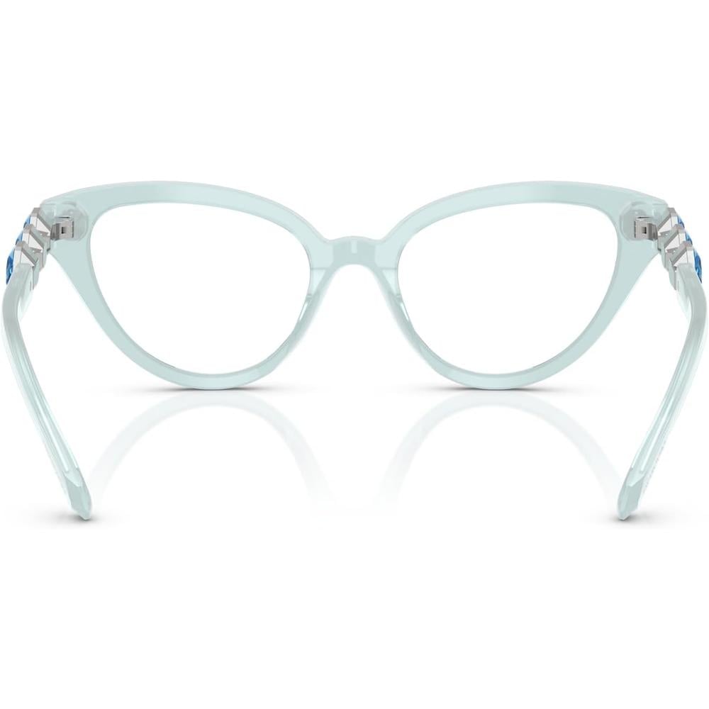 SWAROVSKI MONTURA SK2028 51 MM MUJER | MILKY LIGHT BLUE/DEMO LENS - 4