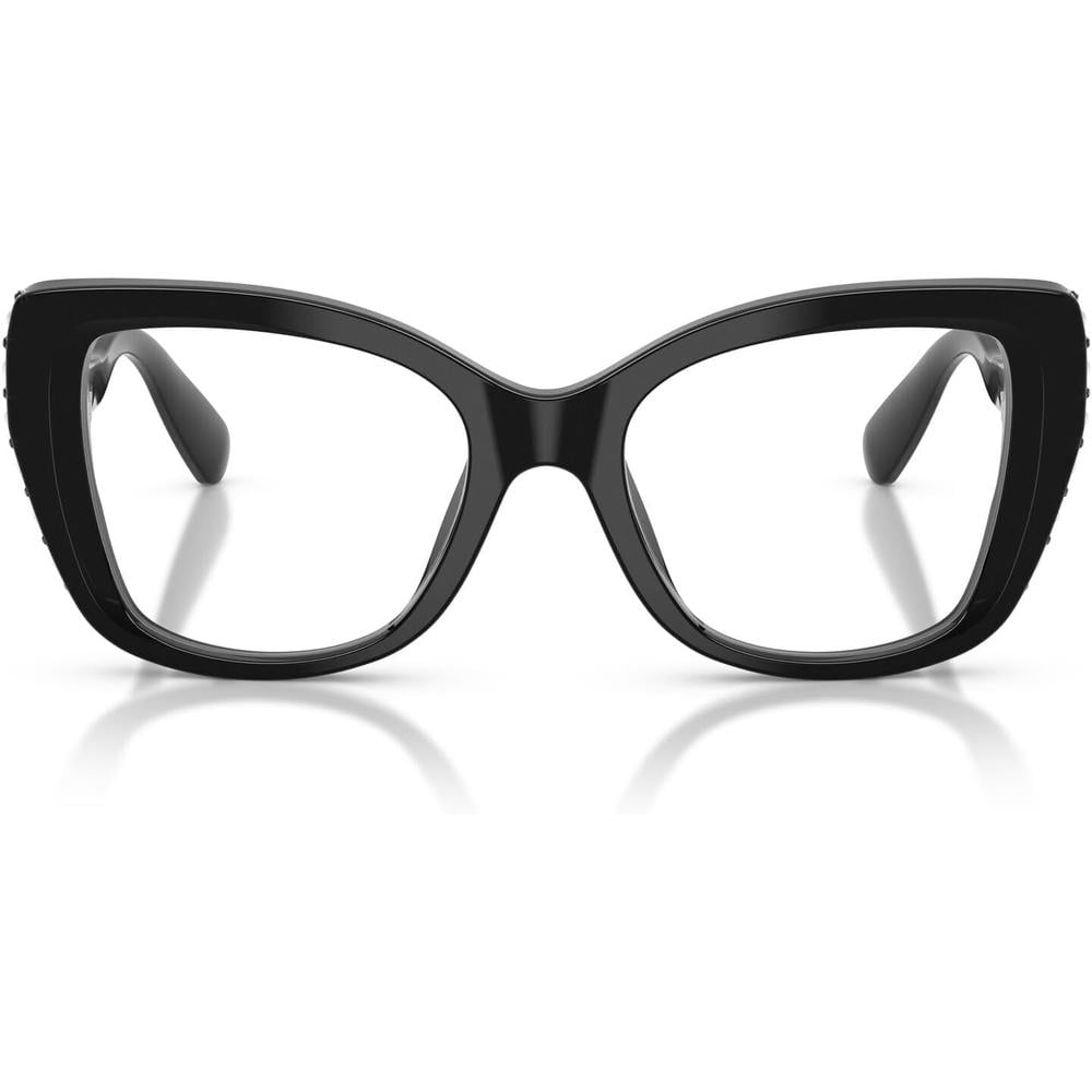 SWAROVSKI MONTURA MARIPOSA SK2066U 53 MM MUJER | BLACK/SILVER/DEMO LENS - 1
