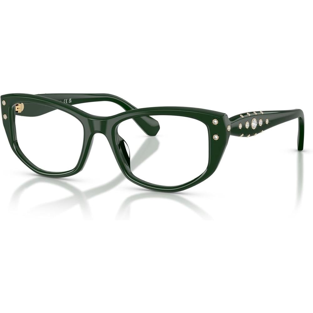 SWAROVSKI MONTURA CUADRADO SK2062U 54 MM MUJER | DARK GREEN/DEMO LENS - 2