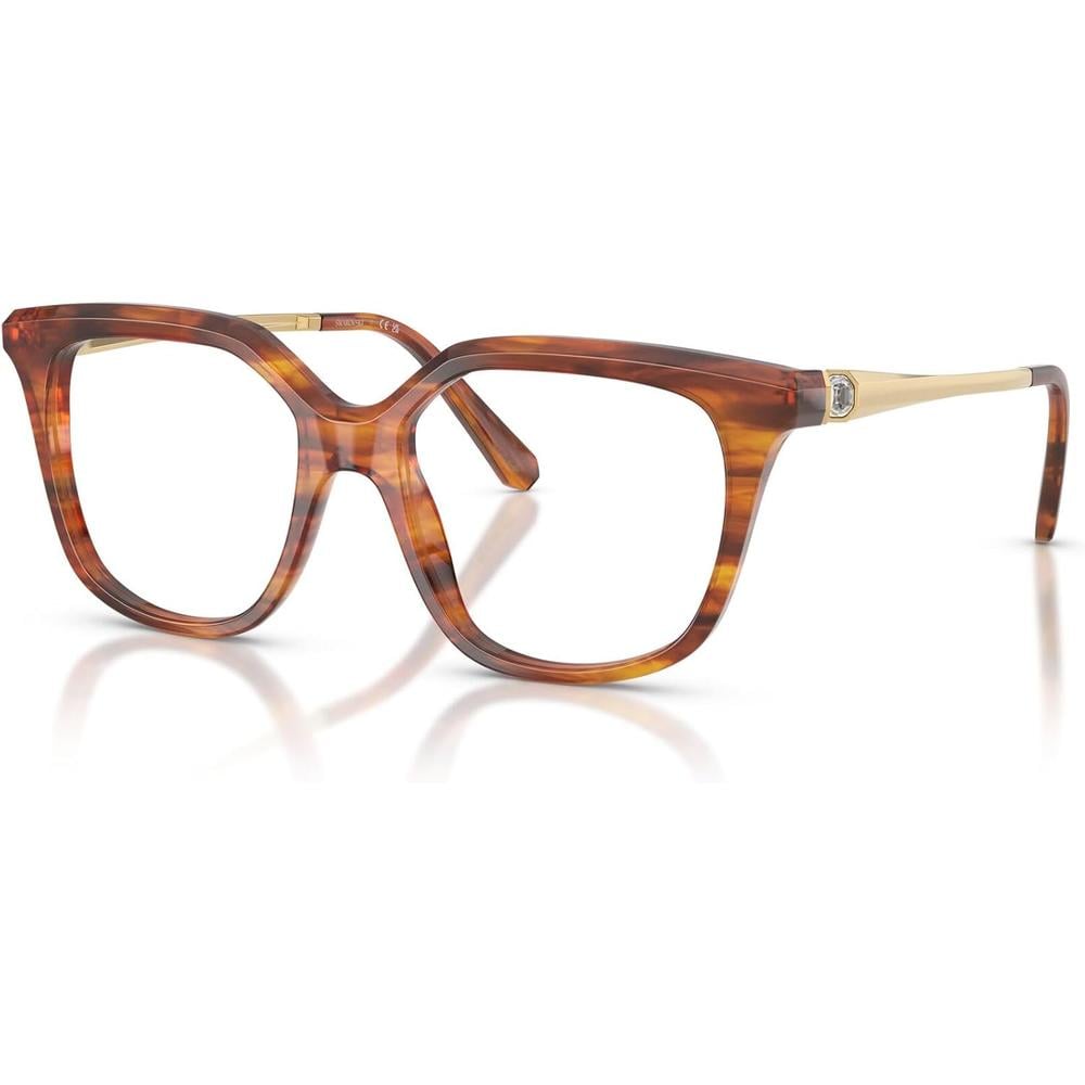 SWAROVSKI MONTURA CUADRADO SK2059 53 MM MUJER | STRIPED HAVANA/DEMO LENS - 2