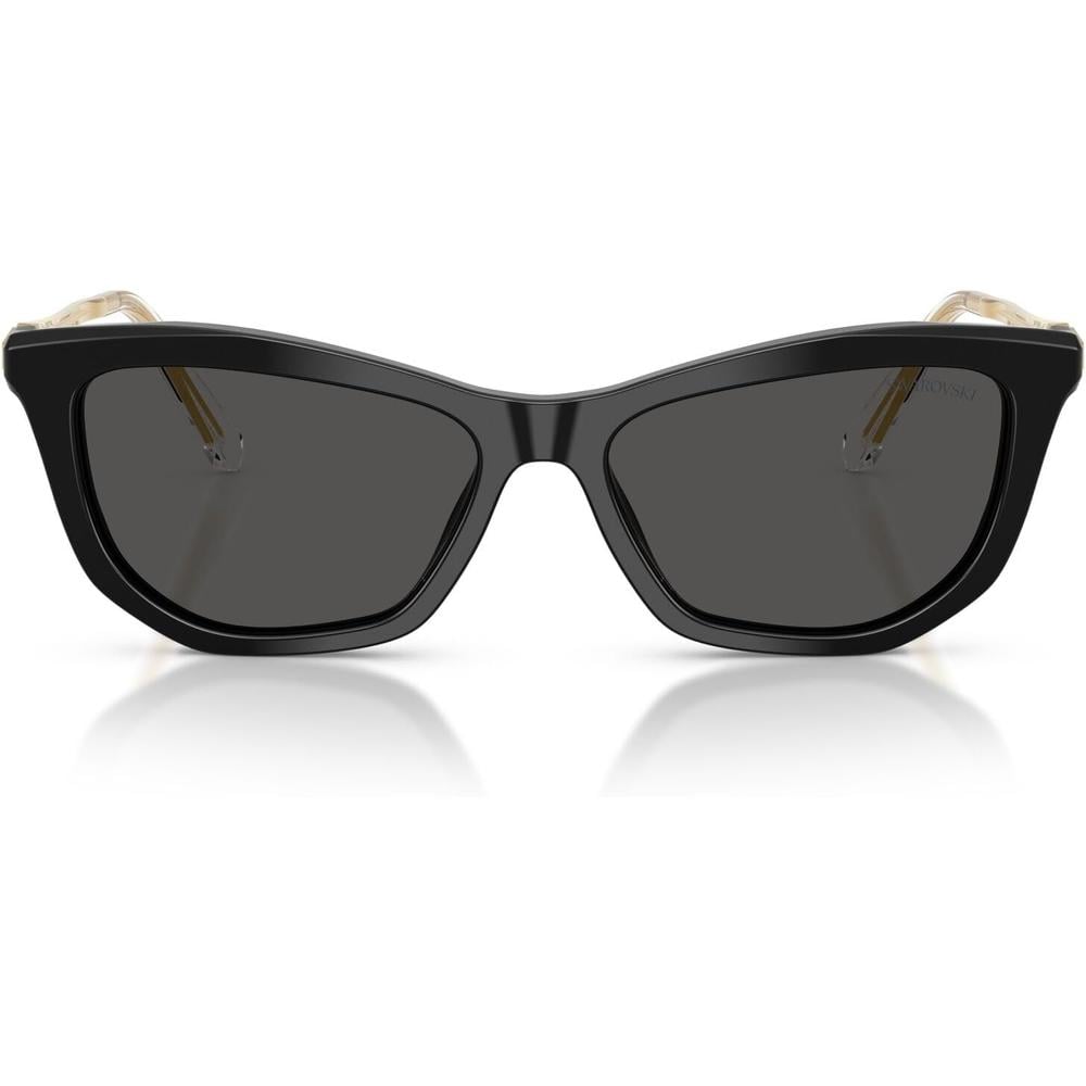SWAROVSKI MONTURA SK6057 56 MM MUJER | BLACK/DARK GREY - 1