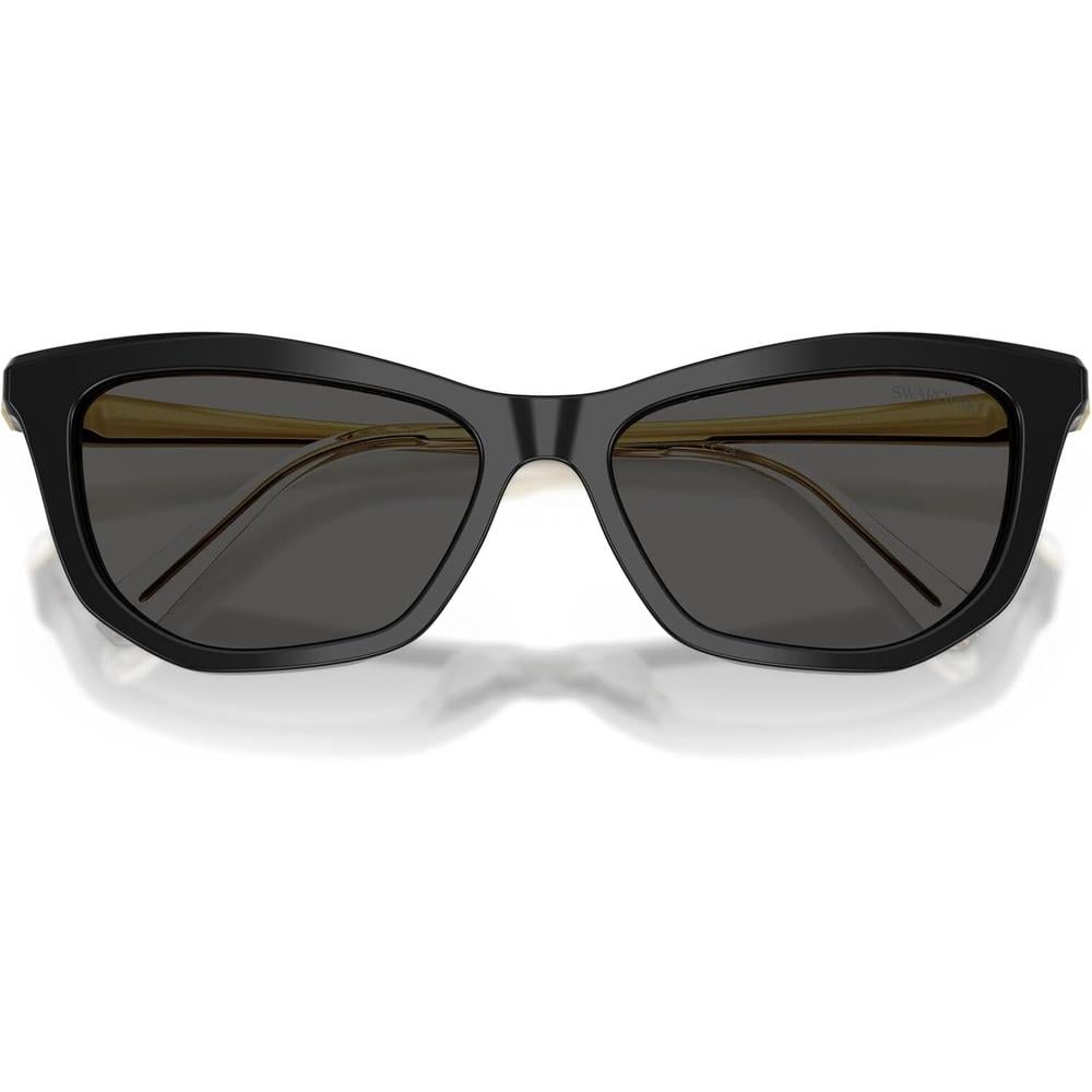 SWAROVSKI MONTURA SK6057 56 MM MUJER | BLACK/DARK GREY - 5