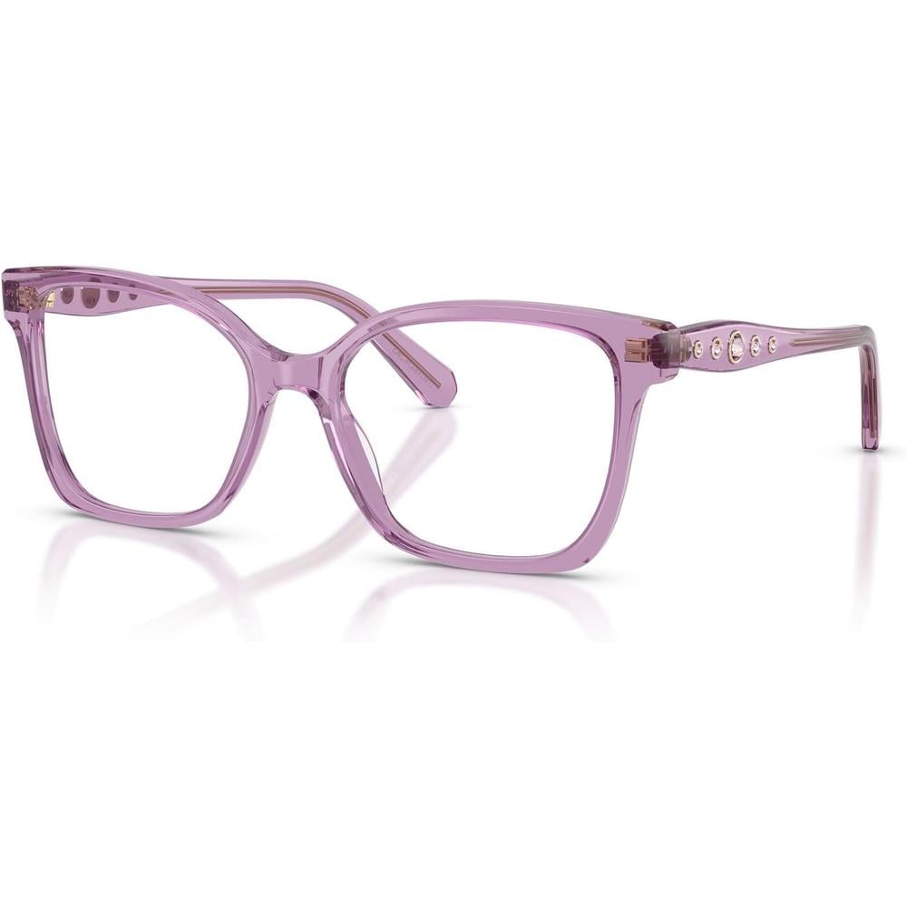 SWAROVSKI MONTURA CUADRADO SK2061 55 MM MUJER | TRANSPARENT AMETHYST/DEMO LENS - 2