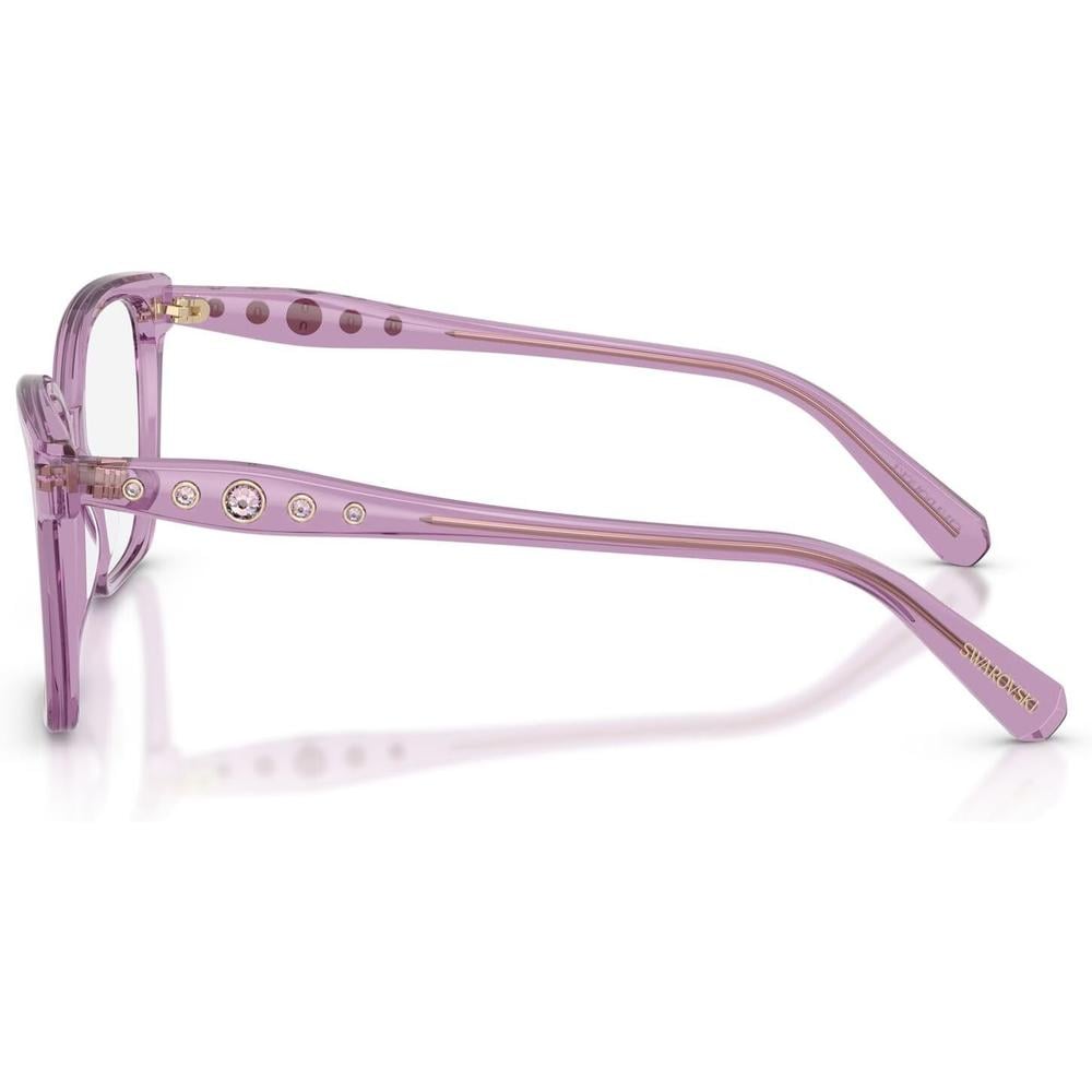 SWAROVSKI MONTURA CUADRADO SK2061 55 MM MUJER | TRANSPARENT AMETHYST/DEMO LENS - 3