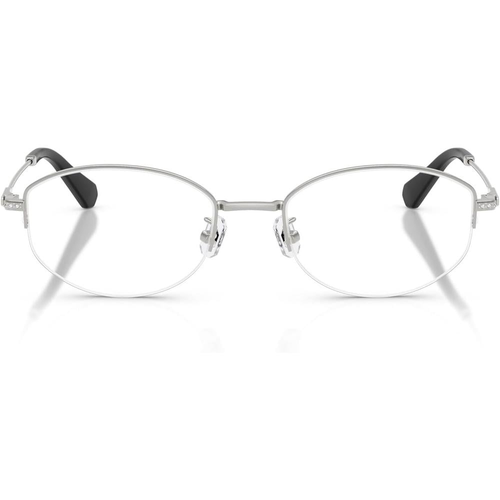 SWAROVSKI MONTURA OVAL SK1039D 54 MM MUJER | SILVER/DEMO LENS - 1