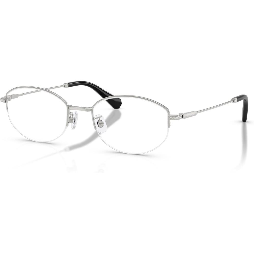 SWAROVSKI MONTURA OVAL SK1039D 54 MM MUJER | SILVER/DEMO LENS - 2
