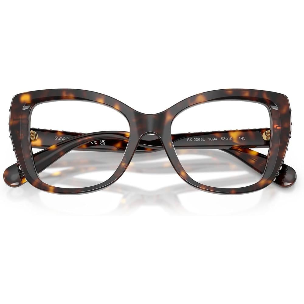 SWAROVSKI MONTURA MARIPOSA SK2066U 53 MM MUJER | HAVANA/SILVER/DEMO LENS - 5
