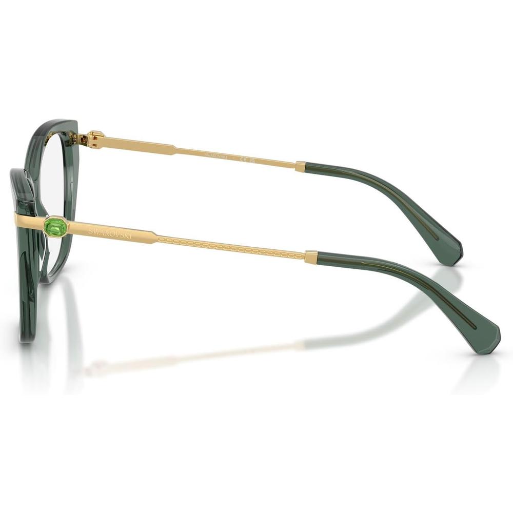 SWAROVSKI MONTURA SK2060 53 MM MUJER | TRANSPARENT LIGHT GREEN/DEMO LENS - 3
